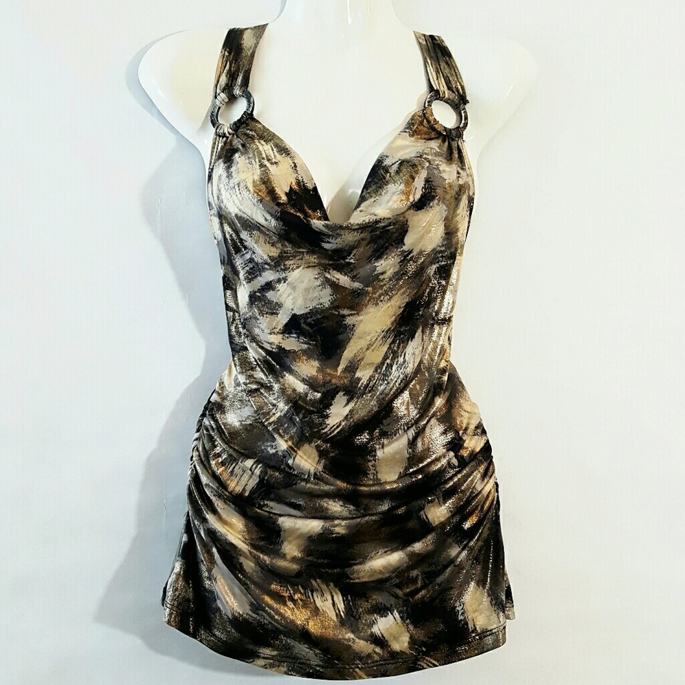 Silver & Gold Dress Top